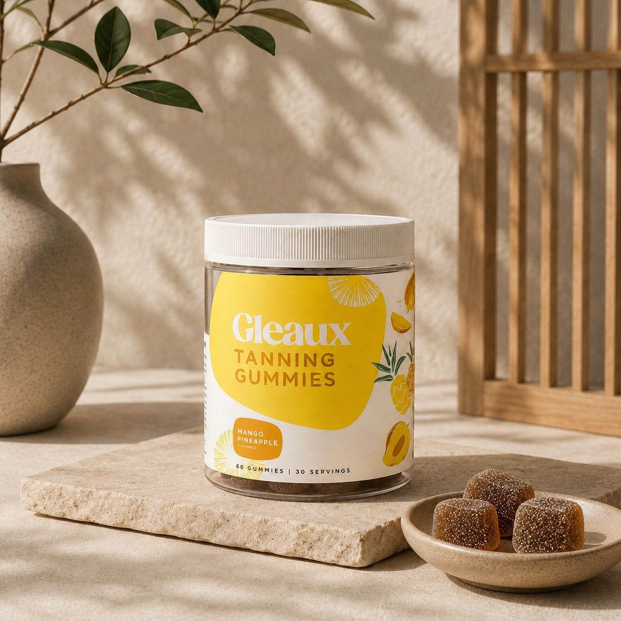 Gleaux™ Tanning Gummies — Gloed van Binnenuit | 60 stuks / 30 dagen