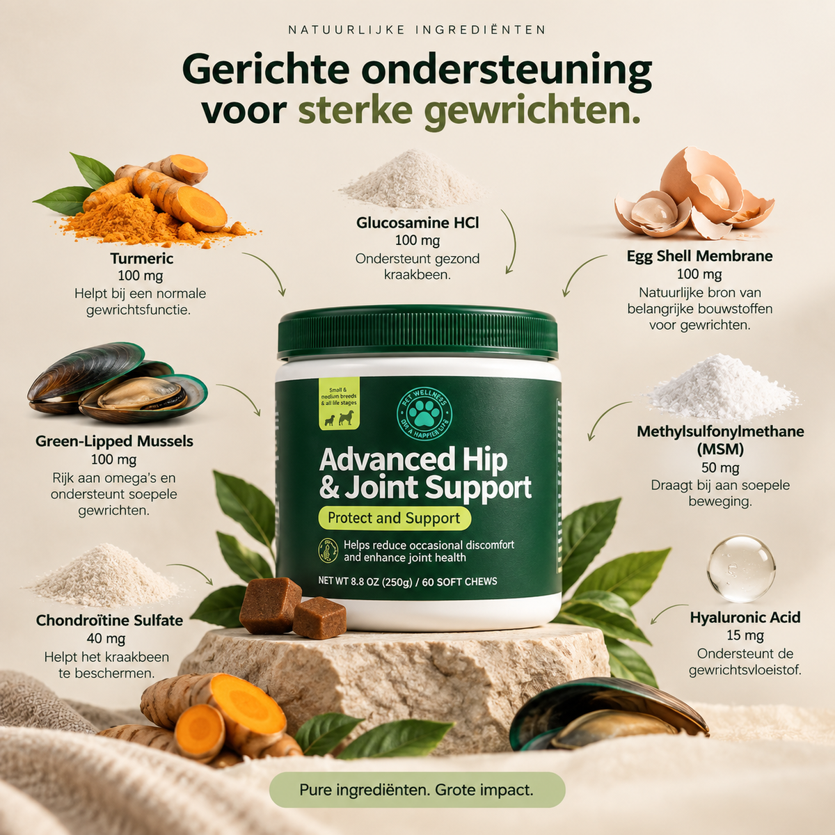 Brokki Soepel – Heup & Gewrichten Supplement voor Honden